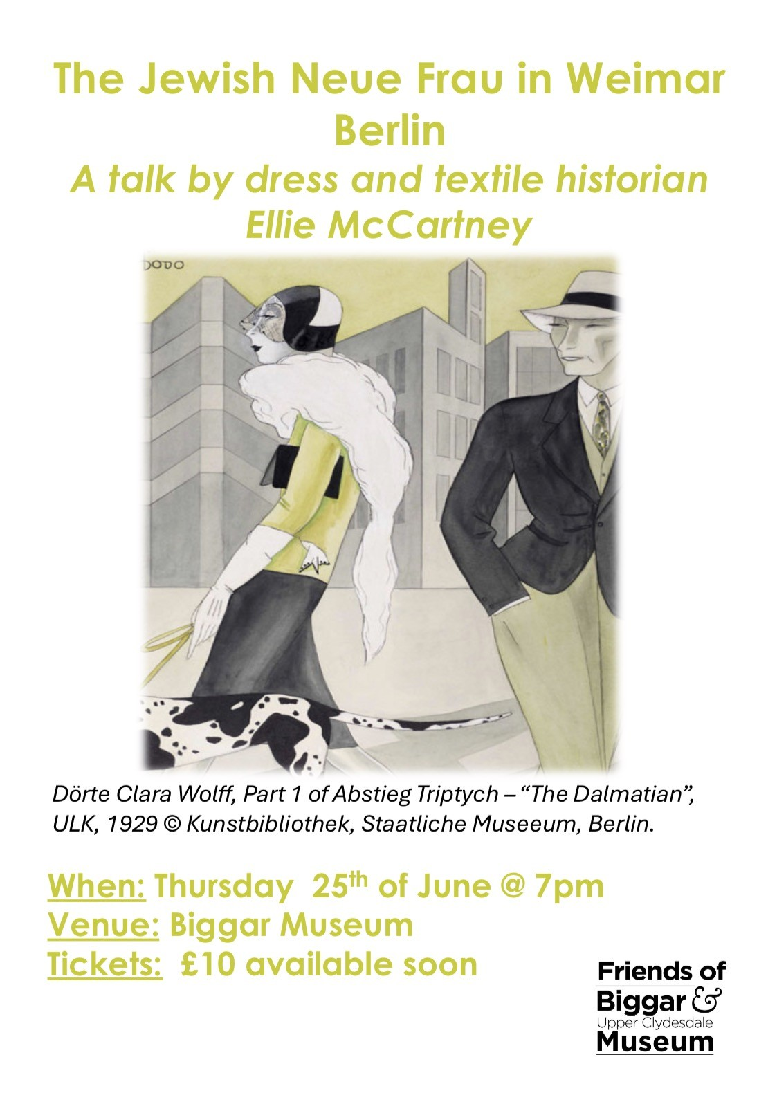 The Jewish Neue Frau in Weimar Berlin - A Talk by Dress and Textile Historian Ellie McCartney